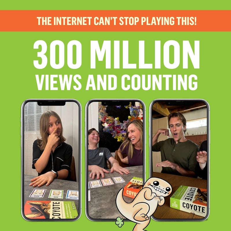 Exploding Kittens Coyote Created by Tim Ferriss | Perfect for Family Fun, Game Night, and Travel | 3-8 Players, 10 Mins, Ages 10 and Up - Image 4